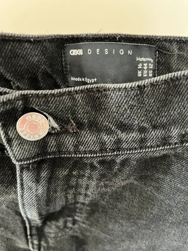 ASOS Design ASOS Black Jeans with Elastic Sides and Pockets
