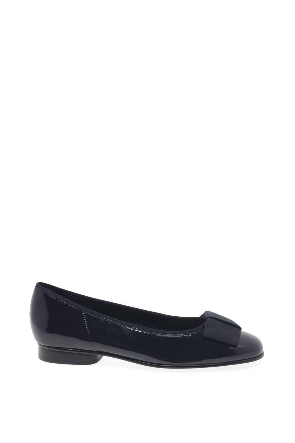Gabor Gabor Women's 'Assist' Bow Trim Ballerina Flats in Dark Blue