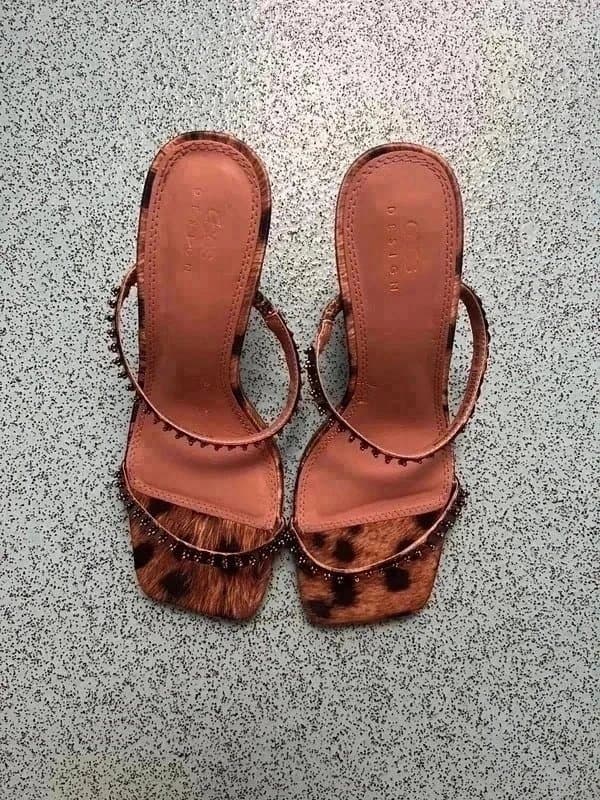 ASOS Design ASOS leopard print mules