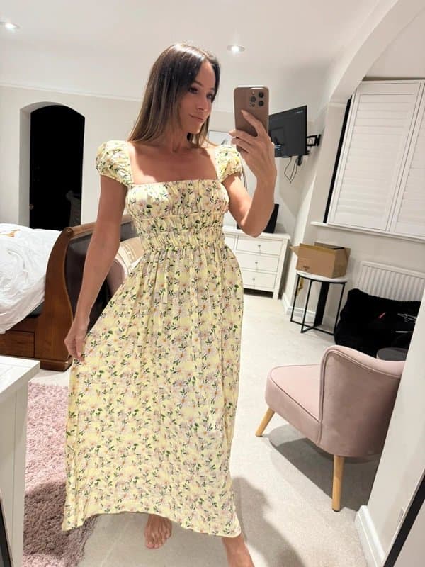 ASOS Stunning print and fit midi dress - brand new - size 12
