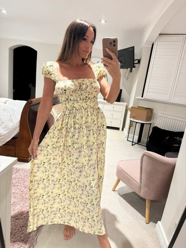 ASOS Floral Print Midi Dress - Size 12
