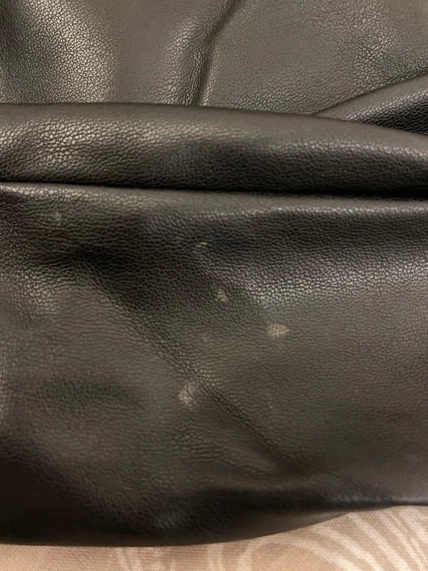 Bershka Bershka black faux leather trousers