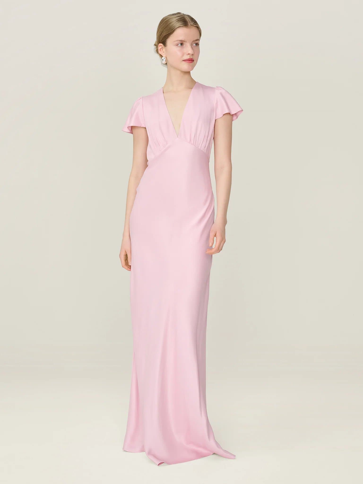 OMNES Fai Dress in Bleached Mauve