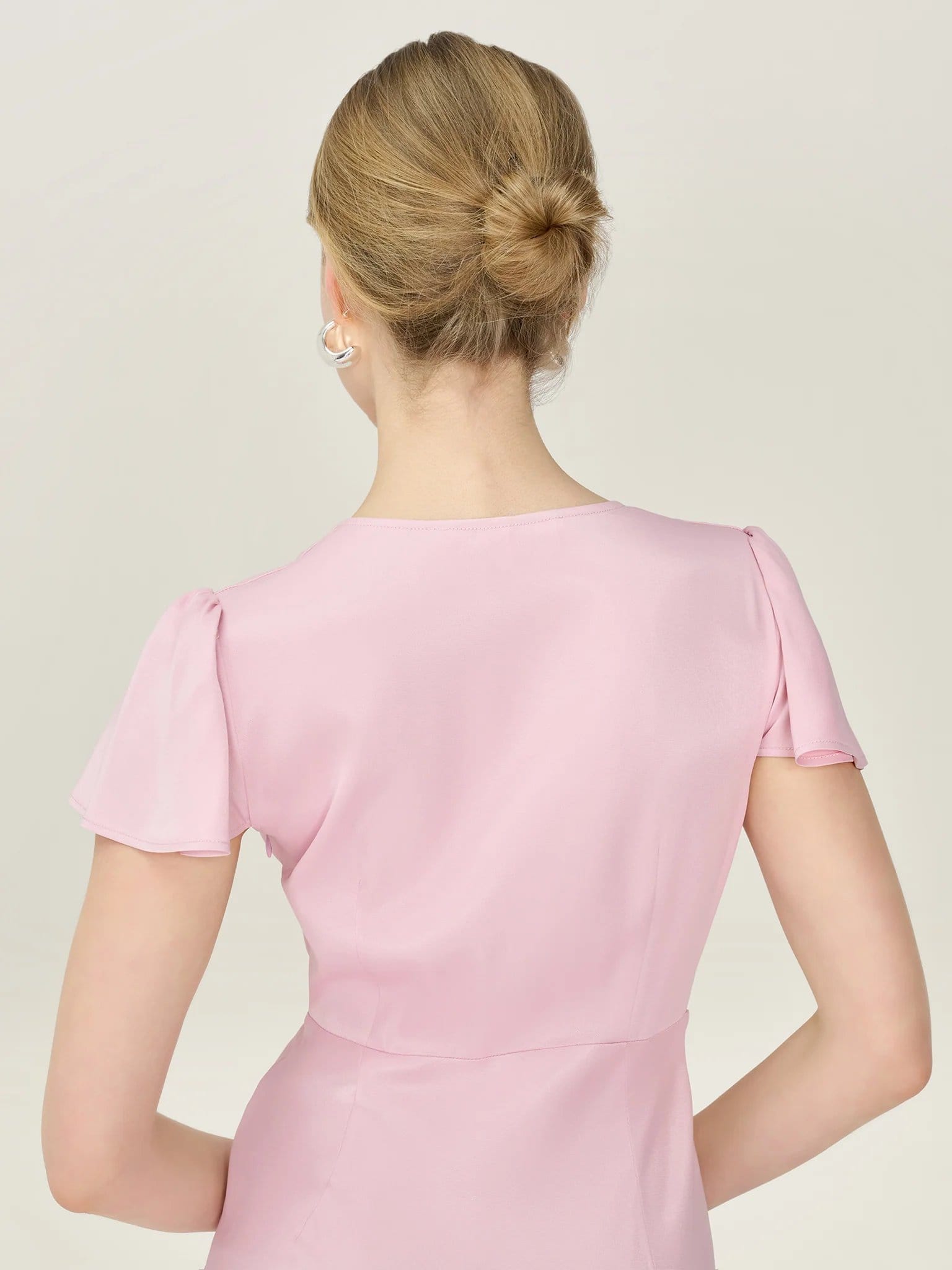 OMNES Fai Dress in Bleached Mauve - 4