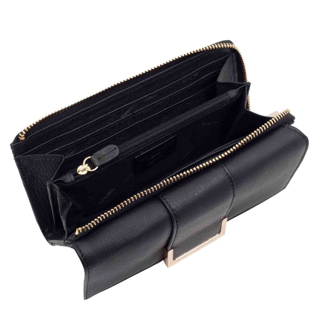 Paul Costelloe Paul Costelloe Women's Liana Leather Purse in Black - 3