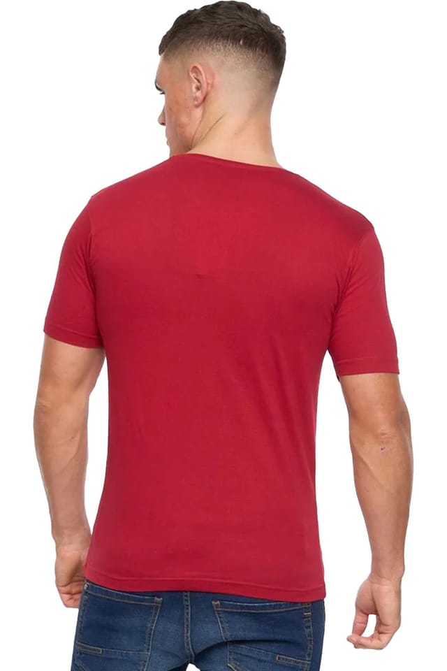 Xplicit Xplicit Men's Drunk Elf Christmas T-Shirt in Red - 2
