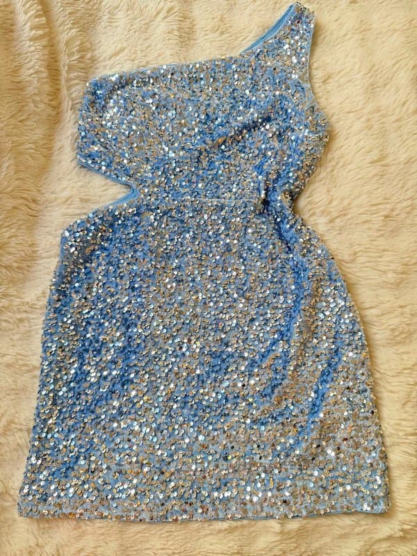 New Look blue sparkly dress
