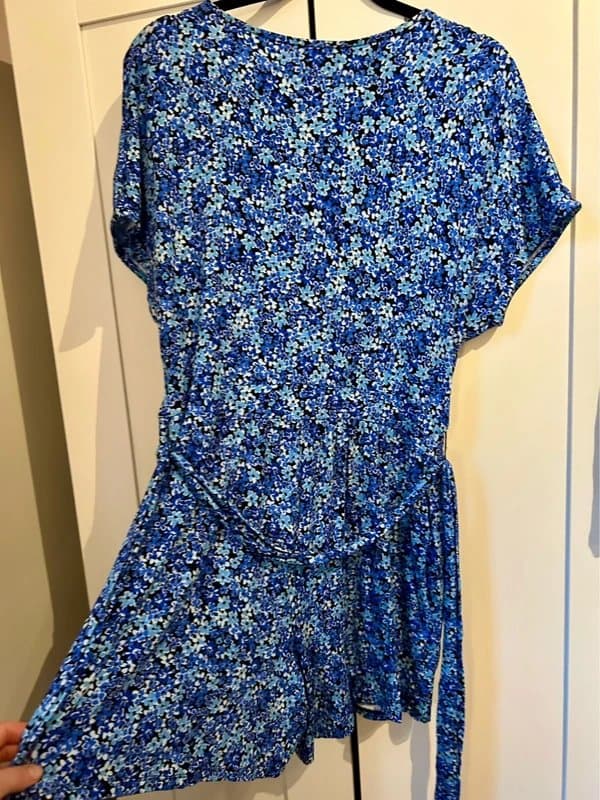 ET Blue patterned playsuit