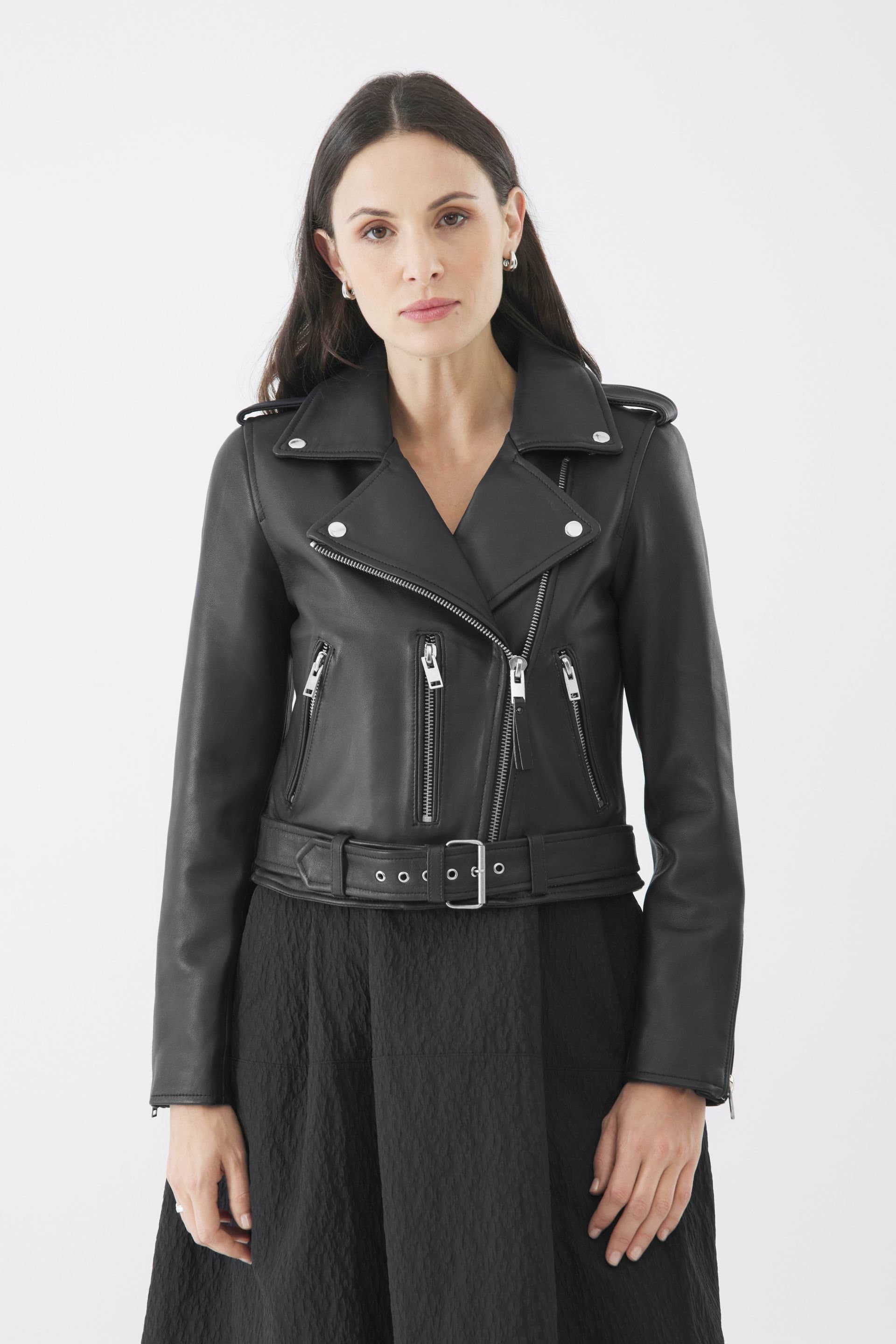 Bolongaro Trevor Bolongaro Trevor Women's Real Leather Katie Biker in Black