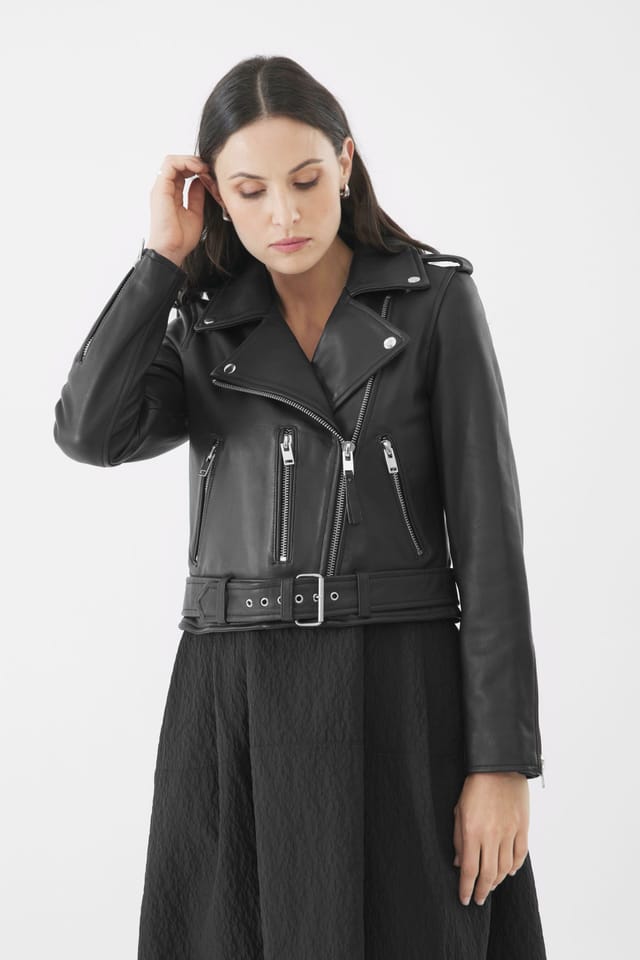 Bolongaro Trevor Bolongaro Trevor Women's Real Leather Katie Biker in Black - 2