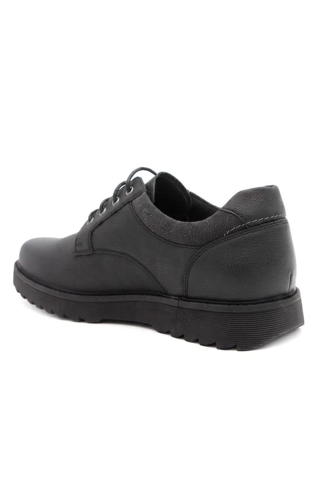 Pavers Pavers Men's Wide Fit Smart Lace Up Shoes in Black - 3