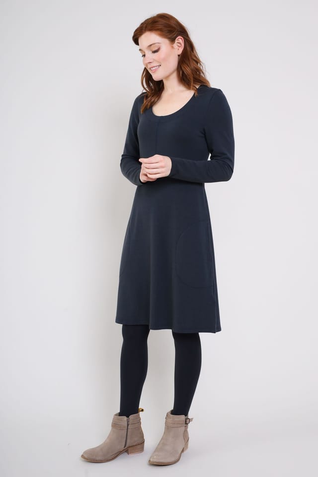 Nomads Clothing Nomads Clothing Women's Womens Modal Cosy Dress in Dark Grey - 2