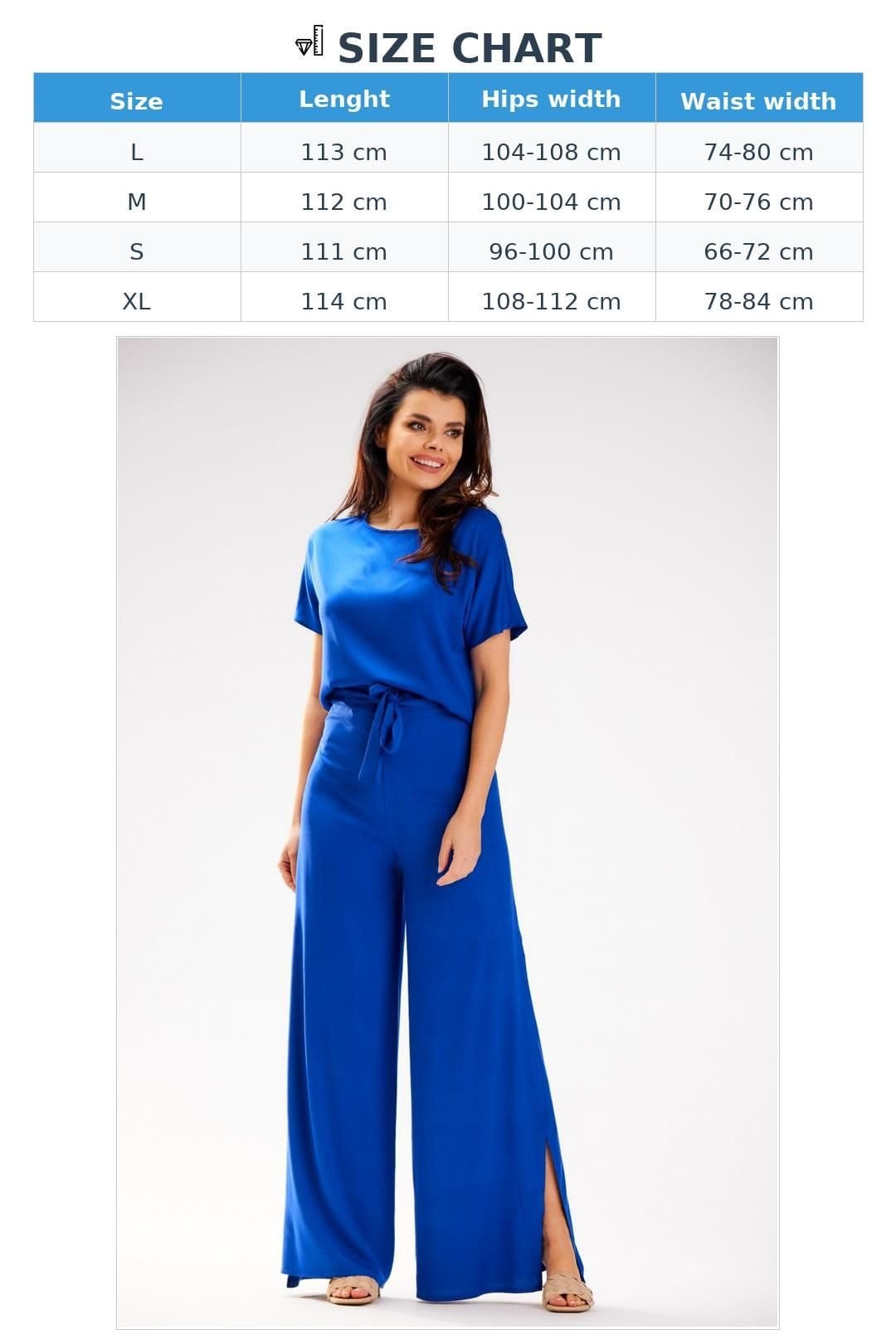 Love Lace Love Lace Women's Tiered High Waisted Grecian Viscose Pants Style 181095 in Blue - 4