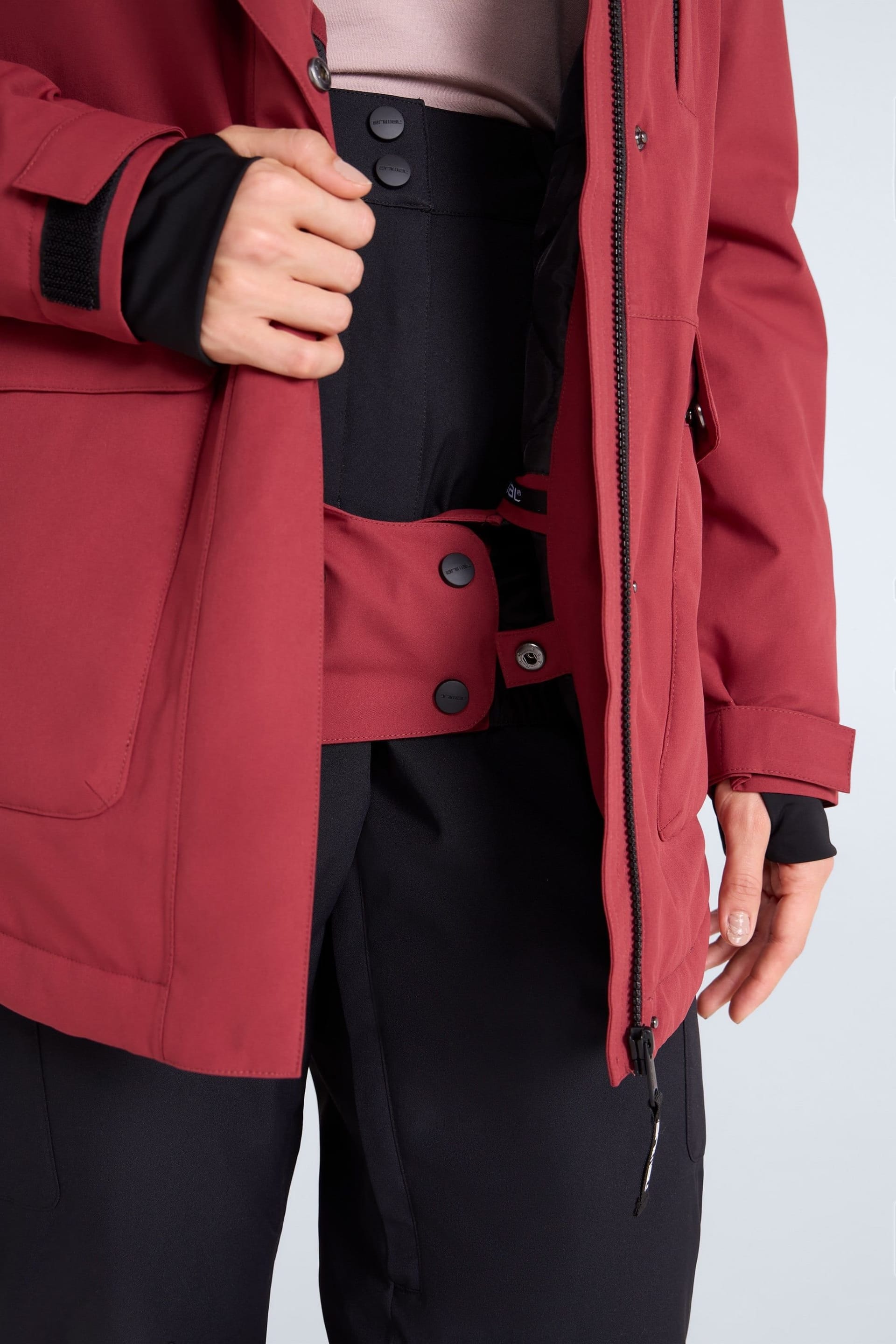 Animal Animal Women's 'Tignes' Waterproof Breathable Thermal Tested Warm Cosy Snow Jacket in Red - 4