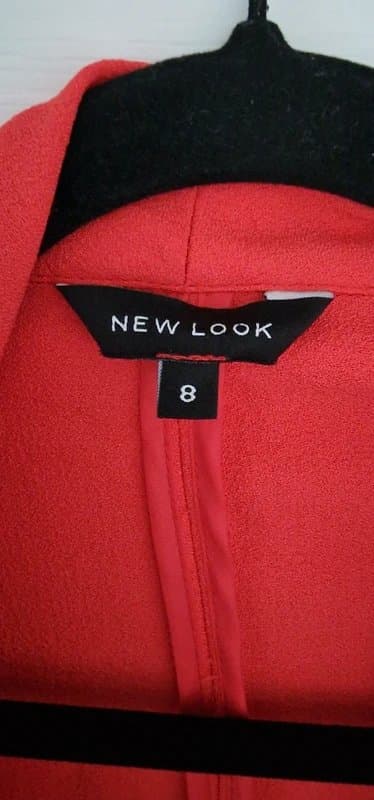 New Look Coral red blazer UK 8