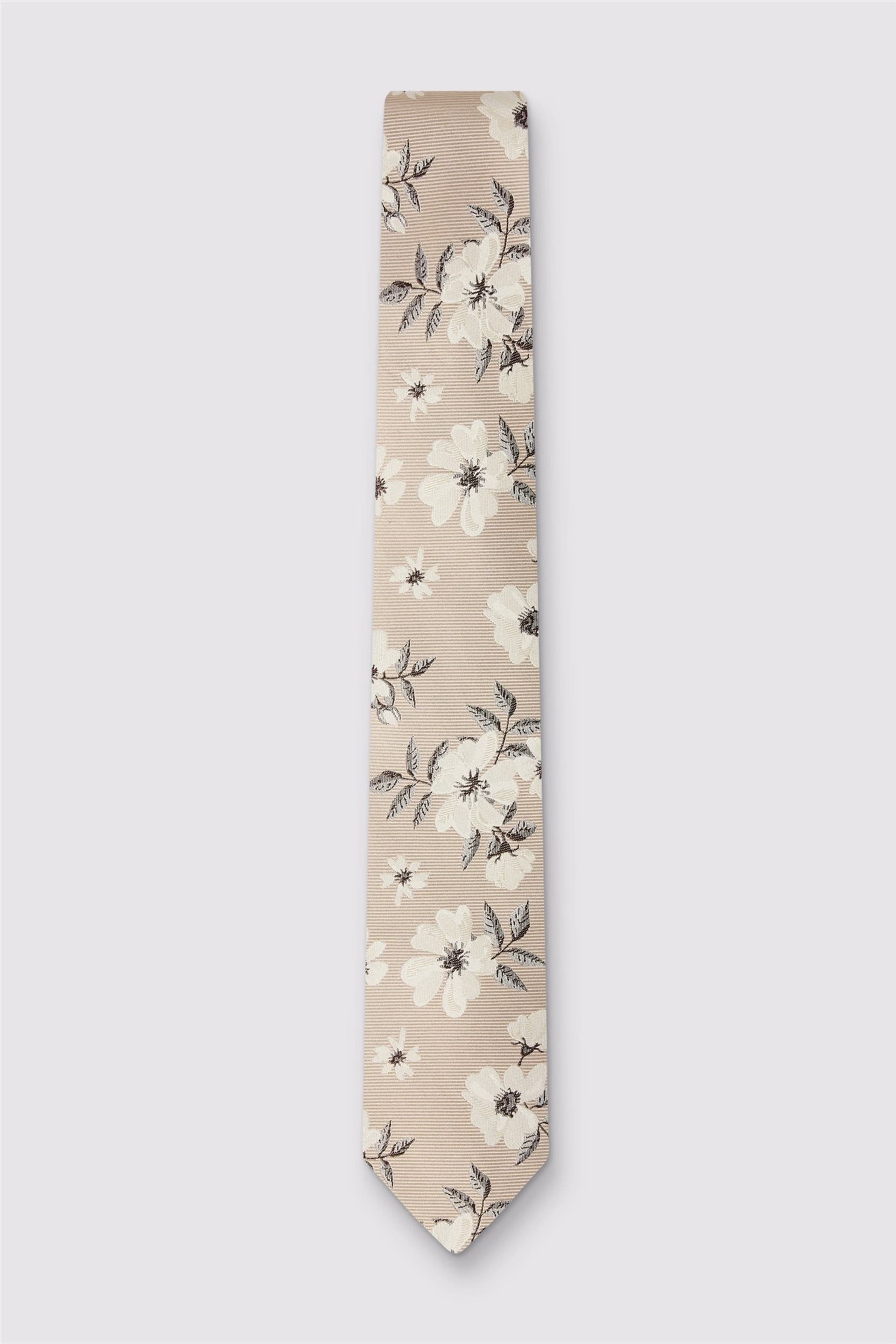 Ted Baker Ted Baker Men's Floral Tie in Light Beige