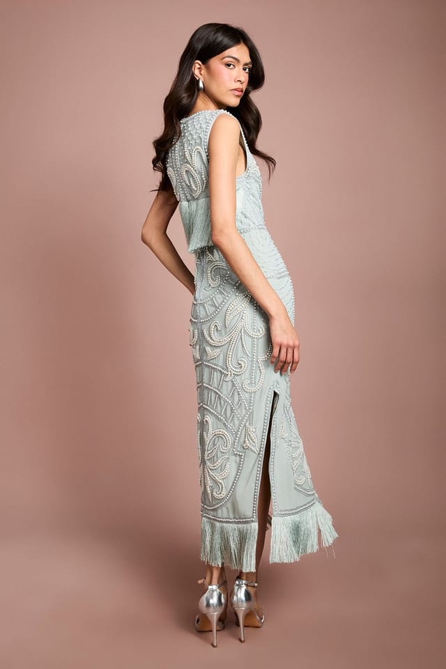 Coast Coast Women's Muse Tassel Detail Embellished Maxi Dress in Lilac - 3