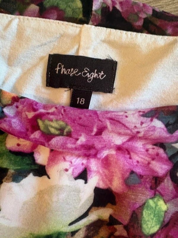 Phase Eight Phase eight floral summer wedding cocktail dress size 18