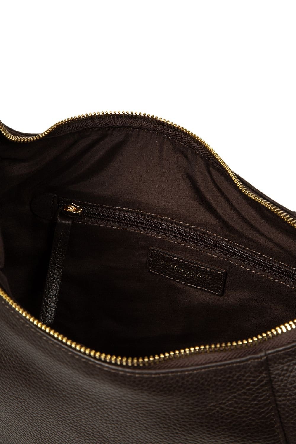 Pure Luxuries London Pure Luxuries London Women's 'Kirsten' Leather Shoulder Bag in Dark Brown - 4