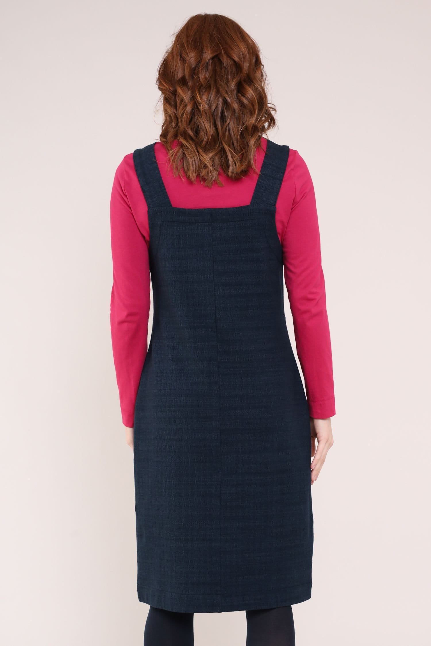 Nomads Clothing Nomads Clothing Women's Pinnafore Pocket Dress in Dark Navy - 4