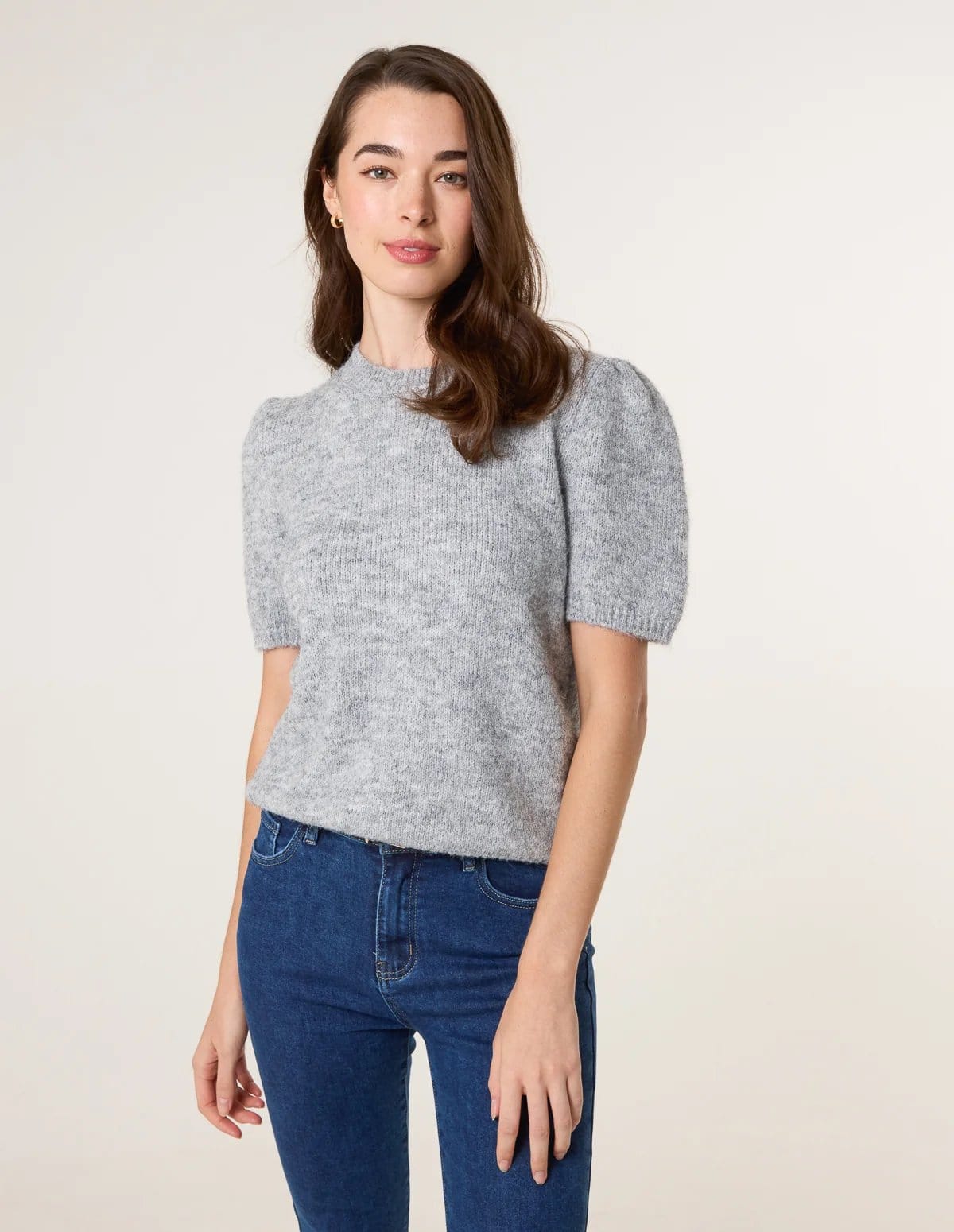 Blue Vanilla Round Neck Knit Jumper - 1
