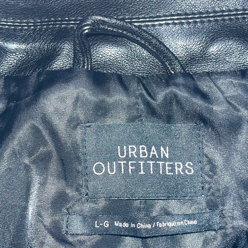 Urban Outfitters Black leather style blazer - 1