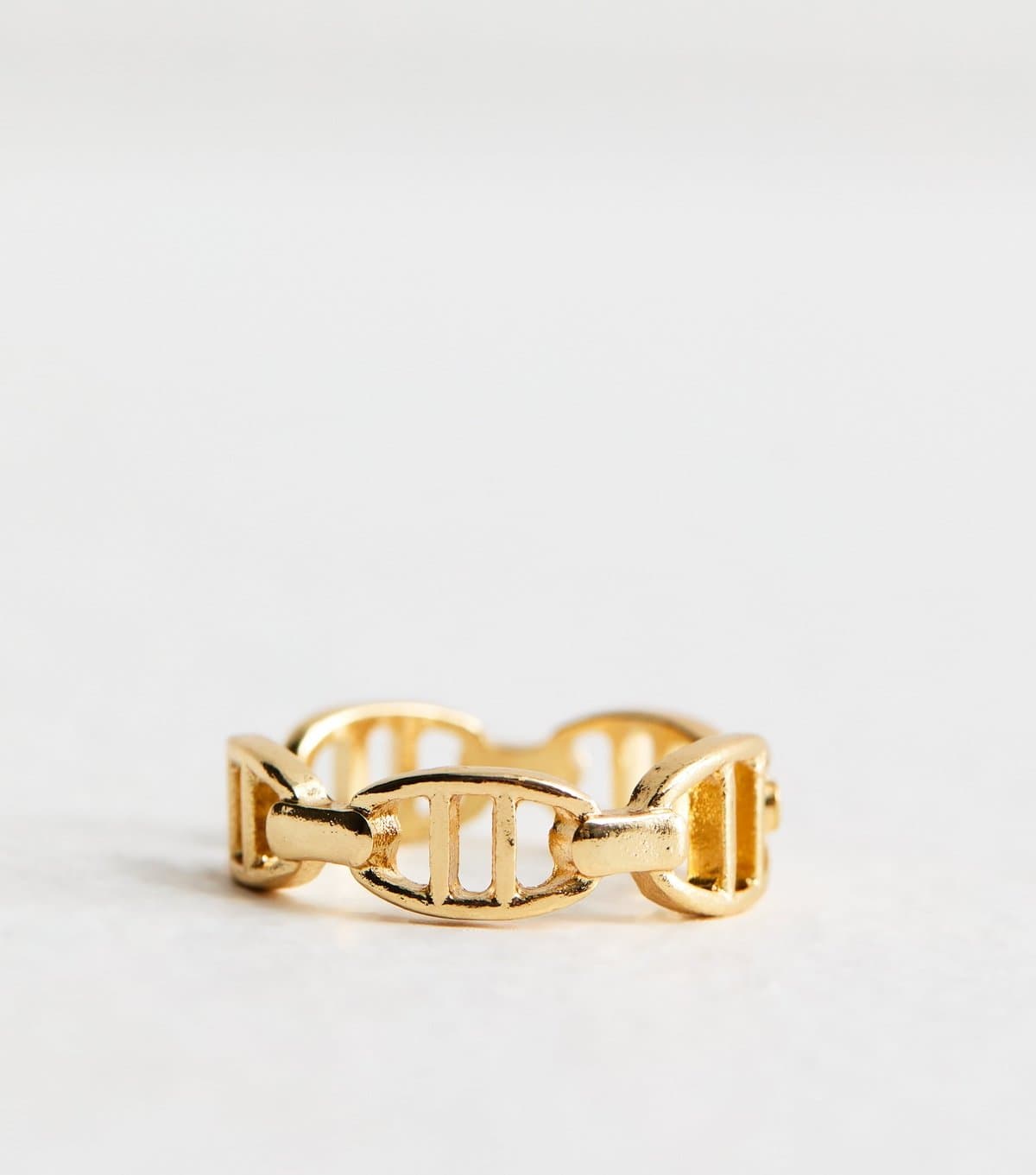 New Look Gold Tone Link Detail Ring New Look