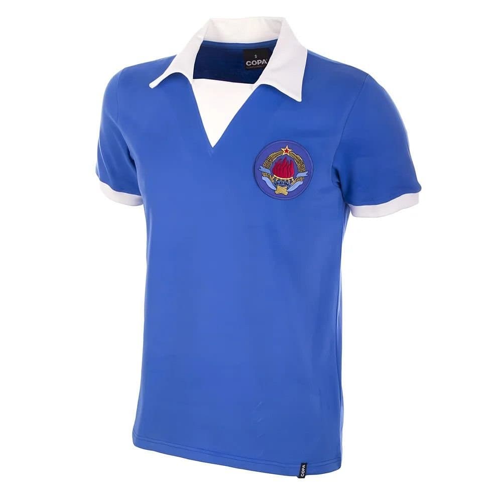 Yugoslavia Yugoslavia Men's Personalised Retro 1980's Football Shirt in Blue