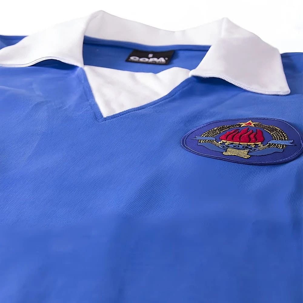 Yugoslavia Yugoslavia Men's Personalised Retro 1980's Football Shirt in Blue - 4