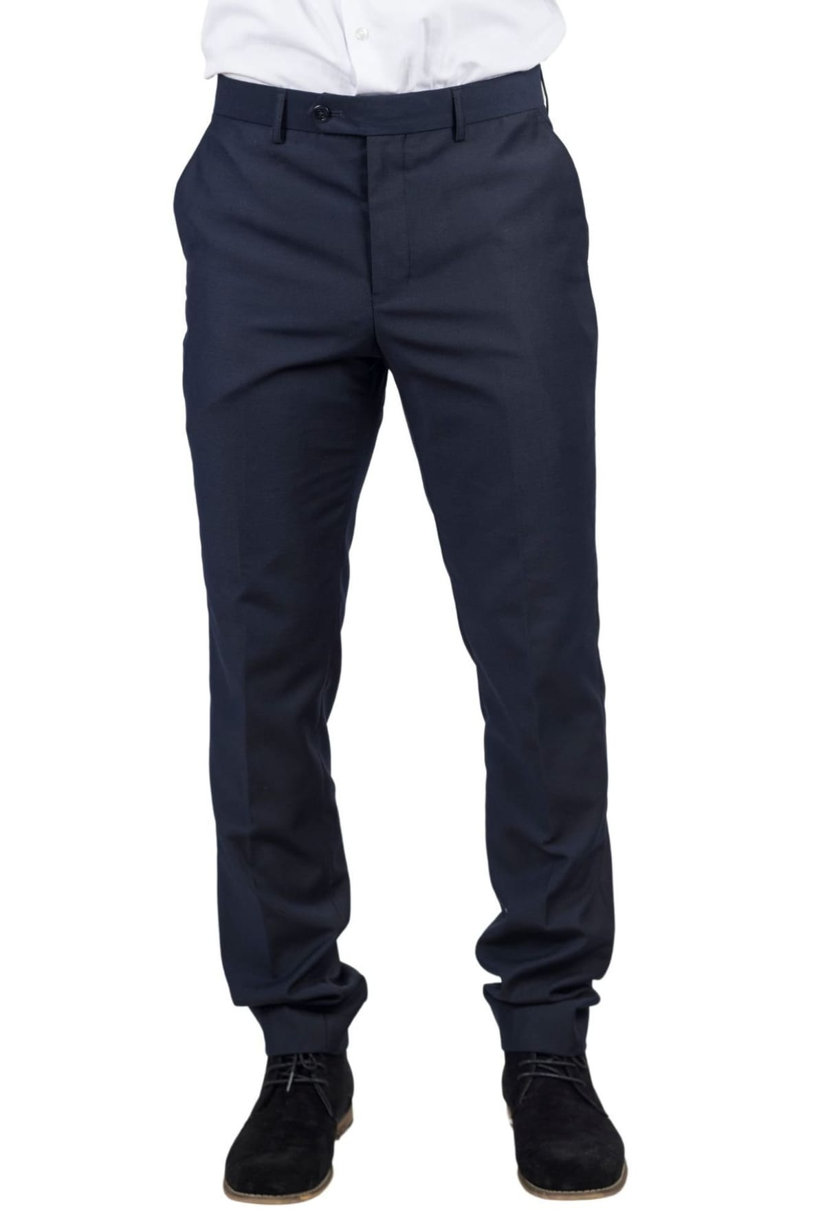 Paul Andrew Paul Andrew Men's Parker Blue Trousers in Navy - 1