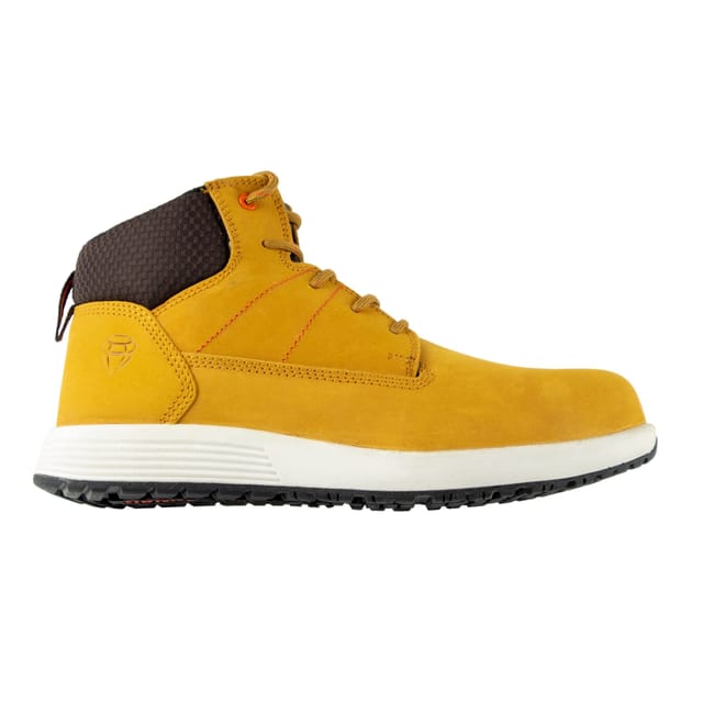 Unbreakable Unbreakable Men's Vulcan Nubuck Leather Composite Toe Cap Slip Resistant Safety Boots in Yellow - 2