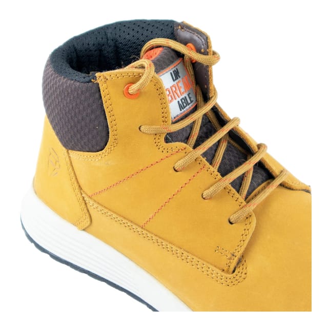 Unbreakable Unbreakable Men's Vulcan Nubuck Leather Composite Toe Cap Slip Resistant Safety Boots in Yellow - 3