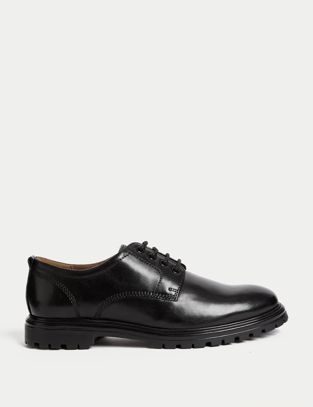 Marks & Spencer M&S Black Leather Derby Shoes