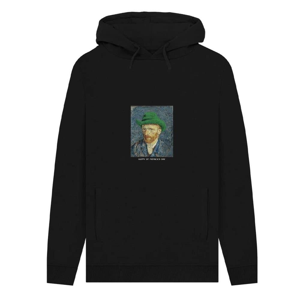 Vincent Van Gogh Vincent Van Gogh Men's St Patricks Day Hoodie in Black