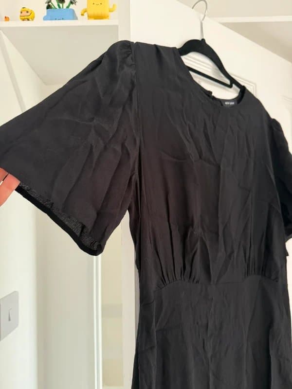 New Look Black long dress with slit