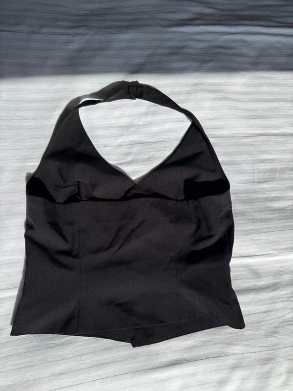 ASOS Design asos halter neck waistcoat