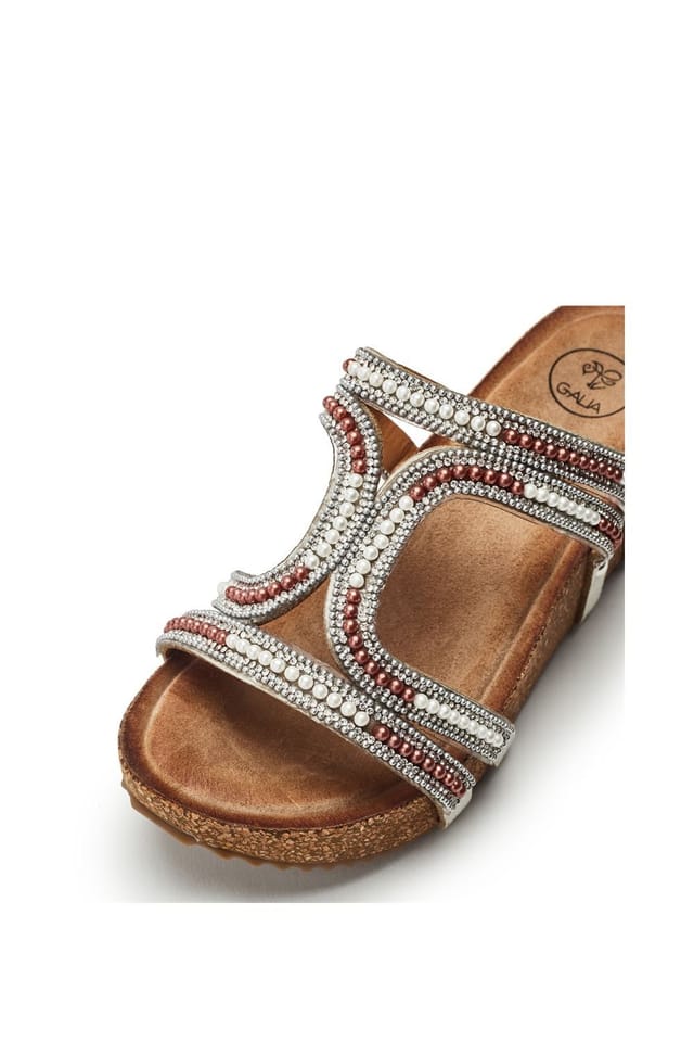 b.soleful b.soleful Women's 'Sorrel' Alcantara Sandals in Grey - 2