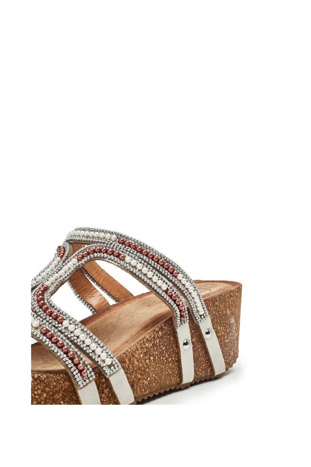 b.soleful b.soleful Women's 'Sorrel' Alcantara Sandals in Grey - 3