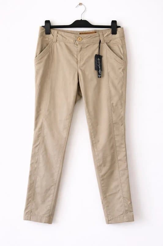 New Look New Look Beige Chinos Trousers UK 14 Slim Fit Smart Casual Pants Work Office W32