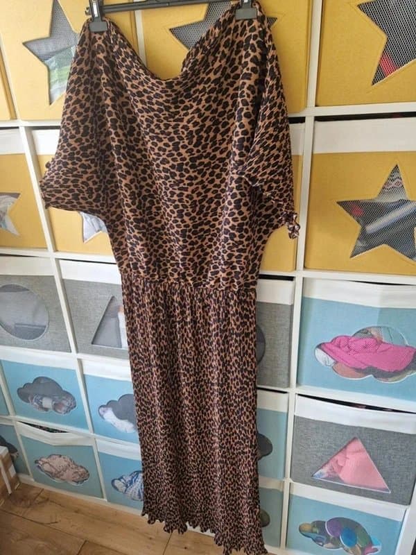 Never Fully Dressed Never fully dressed women's Lucia Leopard Tilly Dress size XL (16-18)