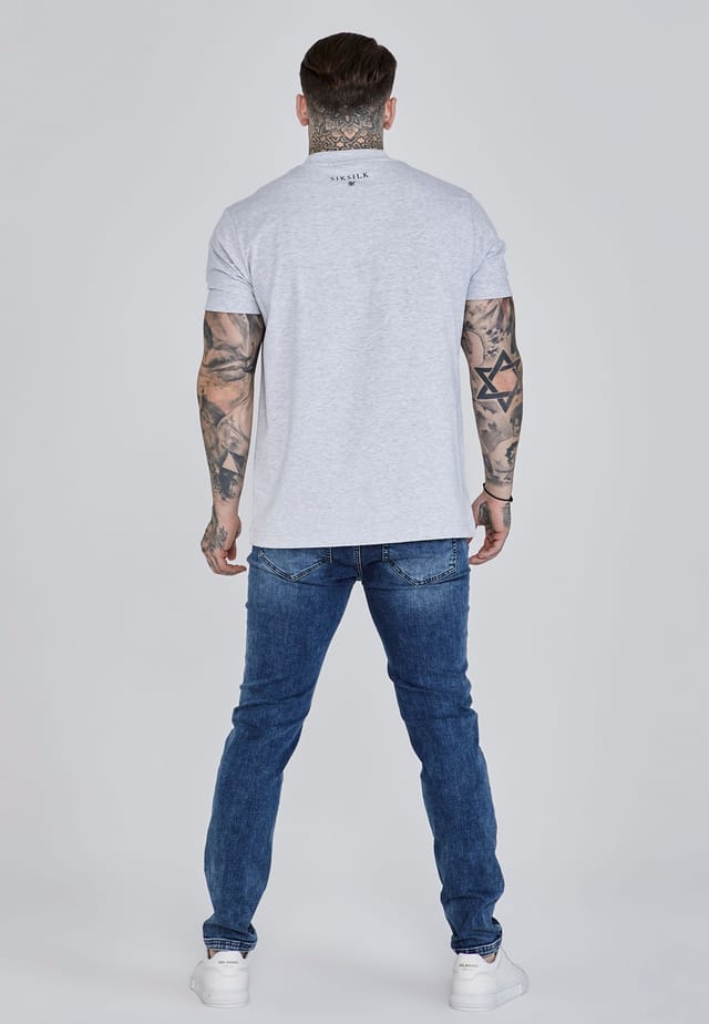 SikSilk SikSilk Men's Slim Fit Jeans in Blue - 3