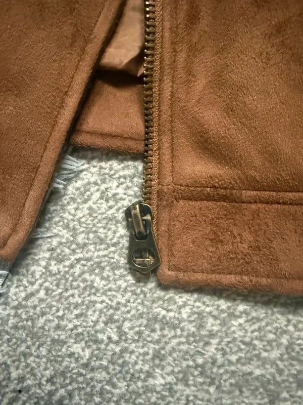 ASOS Camel Brown Faux Suede Biker Jacket For Men