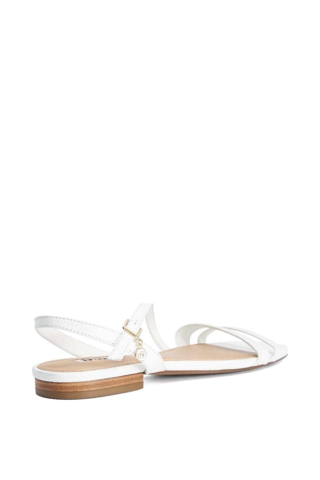 Dune London Dune London Women's 'Levon' Leather Sandals in White - 3