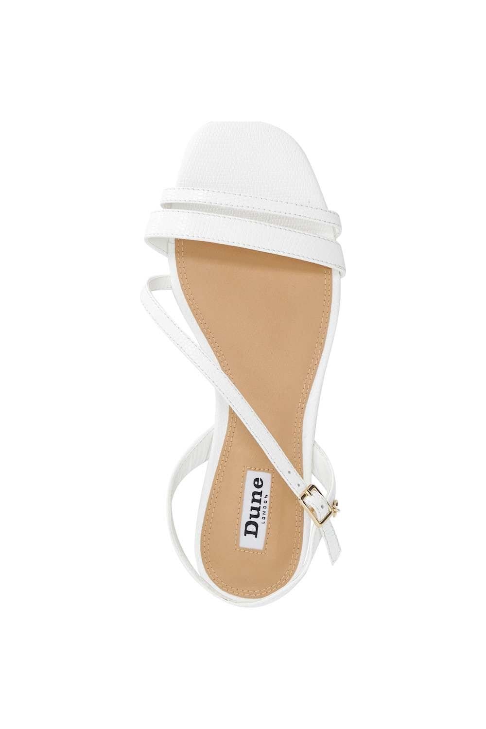 Dune London Dune London Women's 'Levon' Leather Sandals in White - 4