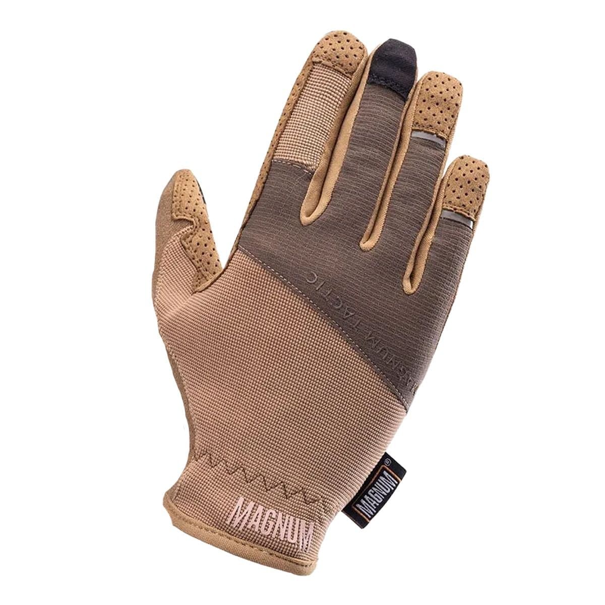 magnum Magnum Men's Baldur Leather Tactical Gloves in Light Brown