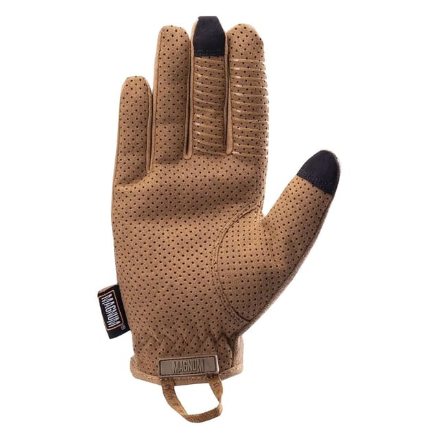 magnum Magnum Men's Baldur Leather Tactical Gloves in Light Brown - 2