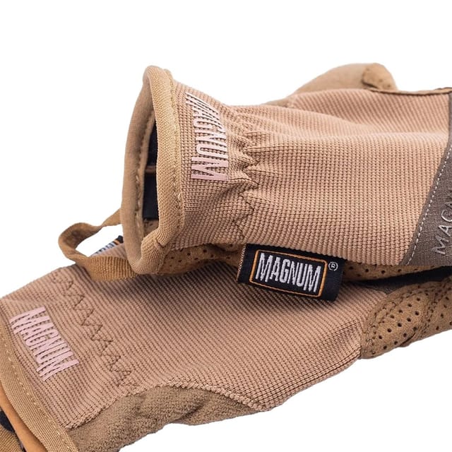 magnum Magnum Men's Baldur Leather Tactical Gloves in Light Brown - 3