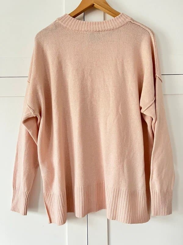 H&M Wool light blush pink light weight women’s knitted jumper sweater