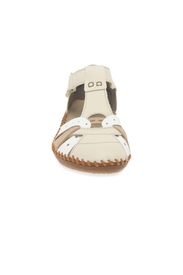 Rieker Rieker Women's 'Maria' T-Bar Sandals in Cream - 3