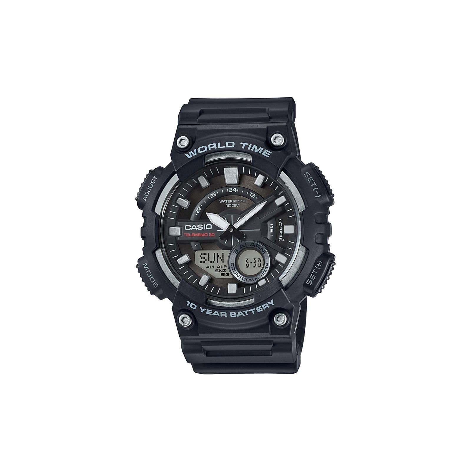 Casio Casio Men's AEQ-110W-1AVEF Collection 47mm Quartz Watch in Black